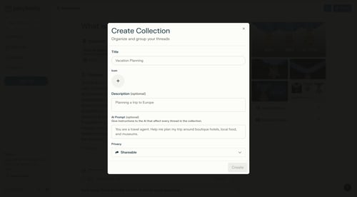 Perplexity
				create page example