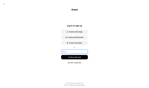 Anara screen example