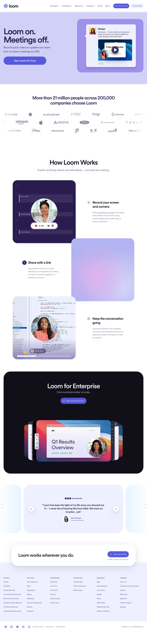 Loom
				 page example