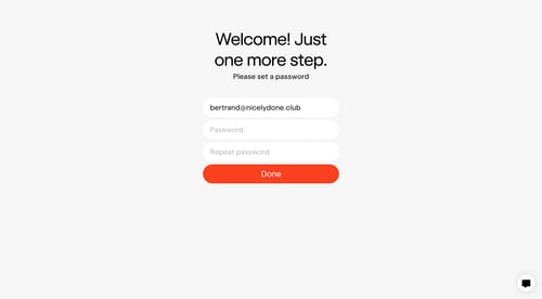 Exactly
				signup page example