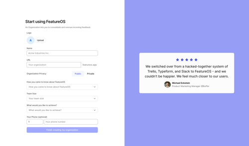 FeatureOS
			      ux ui design