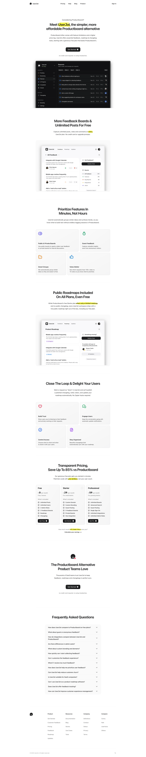 UserJot
				plans & pricing page example