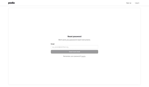 Podia
			        ux ui design