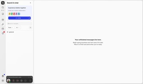 Gather screen example