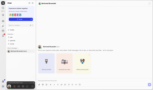 Gather screen example