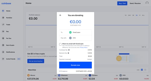 Coinbase
			   ux ui design