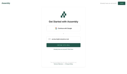 Assembly
			            ux ui design