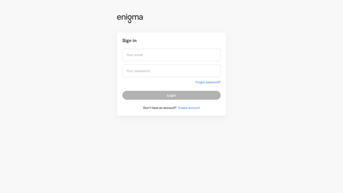Enigma
				signin page example