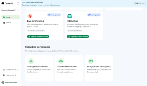 Optimal screen example