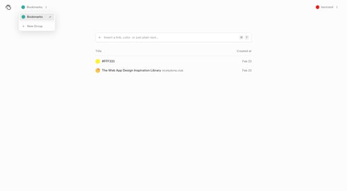 (Basic) Bookmarks
			 ux ui design