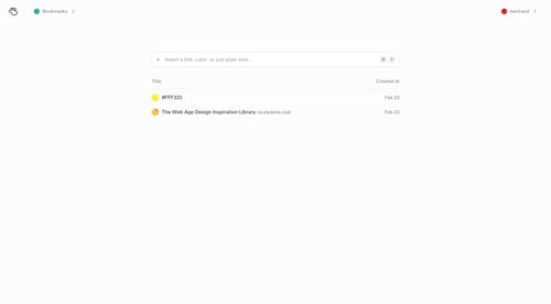 (Basic) Bookmarks
			 ux ui design