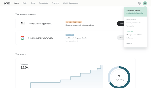 Secfi
			           ux ui design