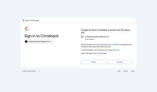 Circleback
			   ux ui design