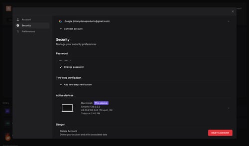 Dash0 screen example