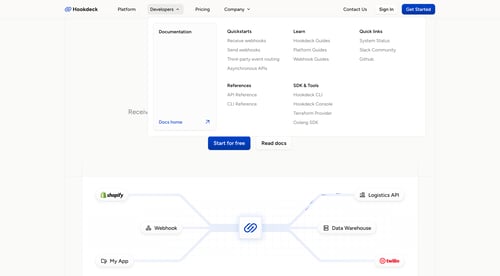 Hookdeck
			  ux ui design