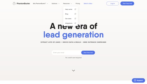 PhantomBuster
			     ux ui design