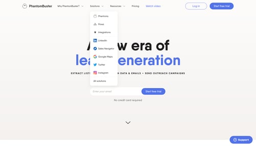 PhantomBuster
			     ux ui design