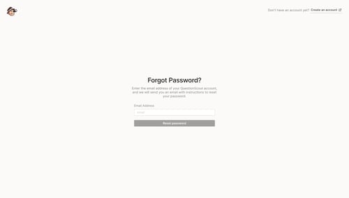 QuestionScout
				password reset page example