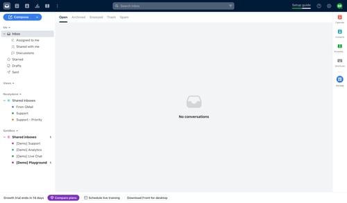 Front
				empty state page example