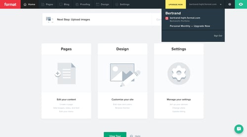 Format
				dropdown & other states page example