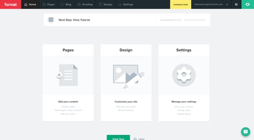 Format
				empty state page example