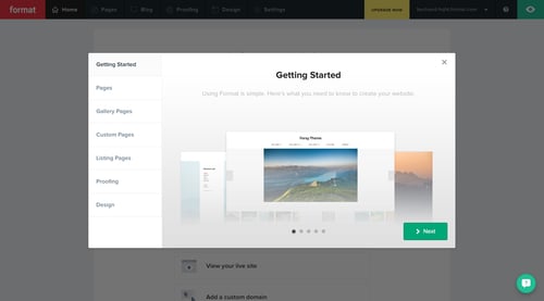 Format
				onboarding page example
