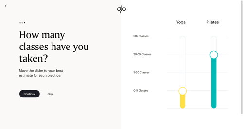 Glo
				signup page example