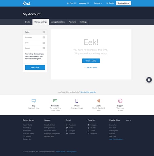 Krrb Classifieds
				settings page example