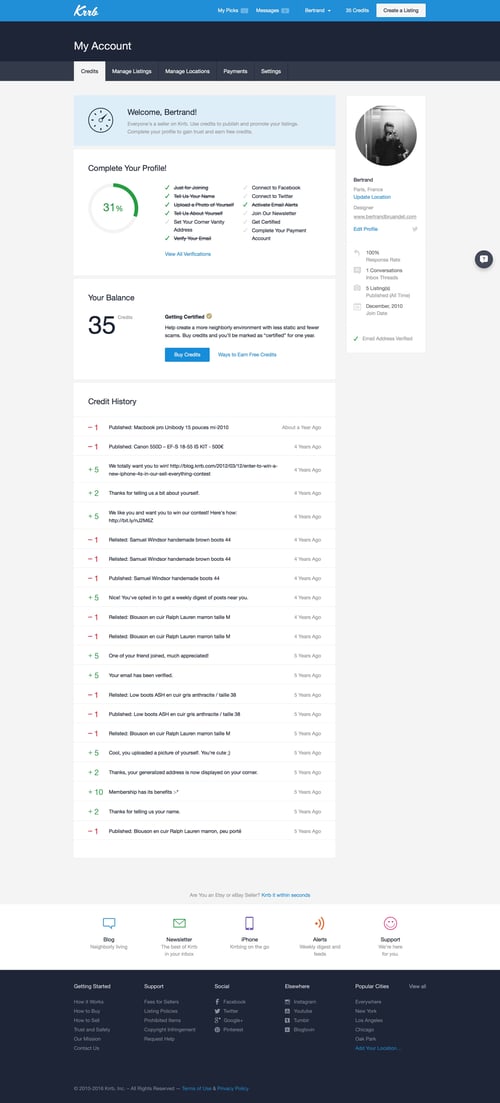 Krrb Classifieds
				settings page example