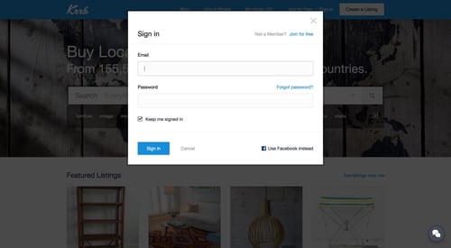 Krrb Classifieds
				signin page example