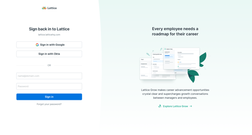 Lattice
				signin page example