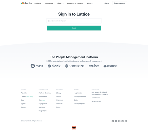 Lattice
				signin page example