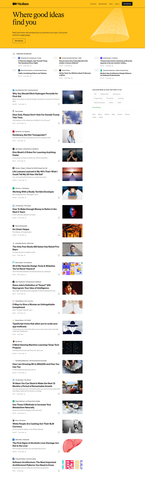 Medium
				 page example