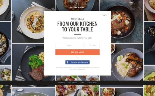 Munchery
				 page example