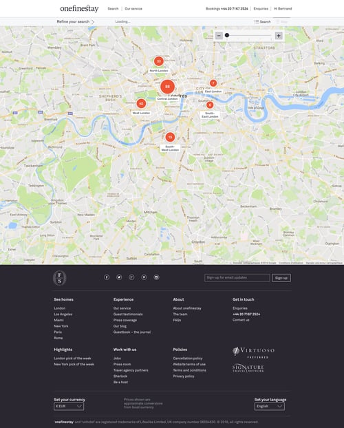 One fine stay
				search page example