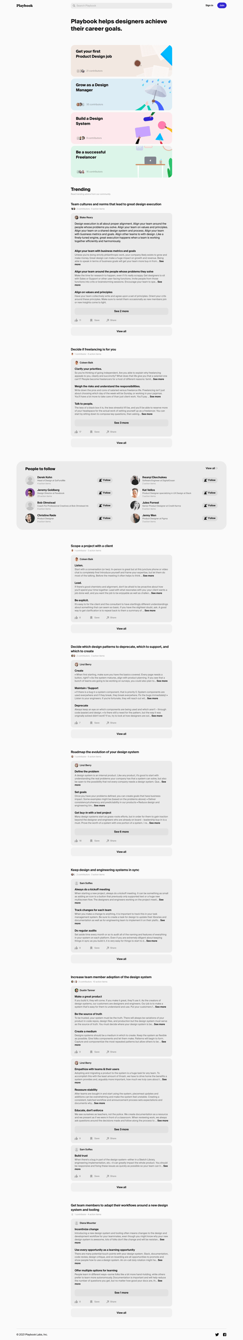 Playbook
				 page example
