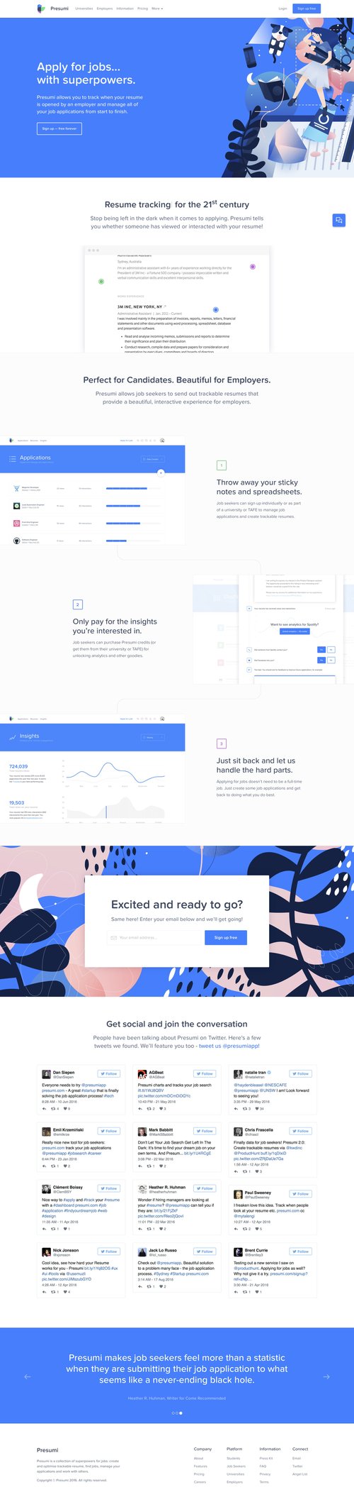 Presumi
				 page example