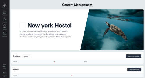 Proposales
				home page example
