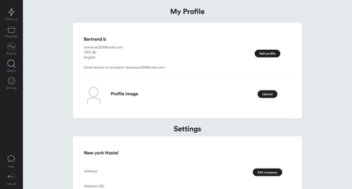 Proposales
				settings page example