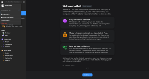 Quill
				dropdown & other states page example