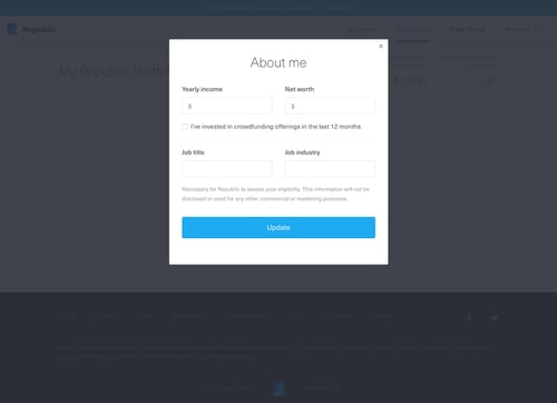 Republic
				settings page example