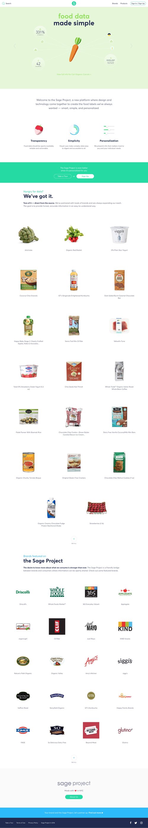 Sage project
				 page example