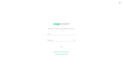 Sage project
				signin page example