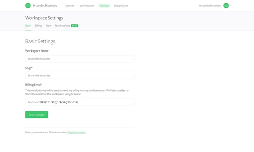 Segment
				settings page example