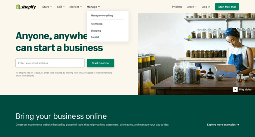 Shopify
			          ux ui design