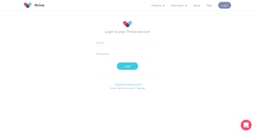 Thriva
				signin page example