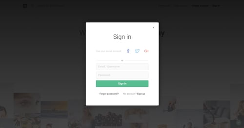 Tookapic
				signin page example