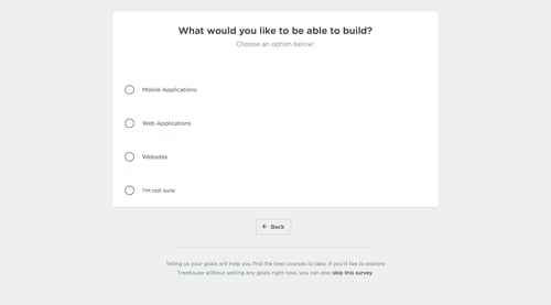 Treehouse
				onboarding page example