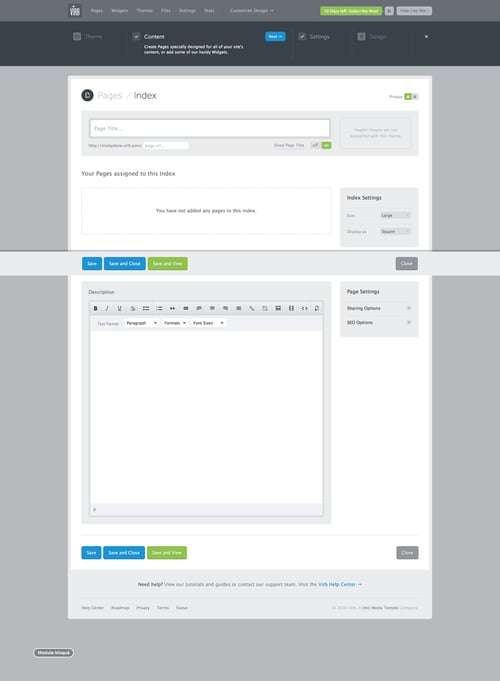 Virb
				create page example