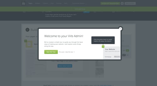 Virb
				onboarding page example